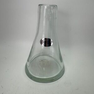 Blenko Genuine Beaker Small Vase Crystal #1223 w/ Sticker Handcrafted Made in US